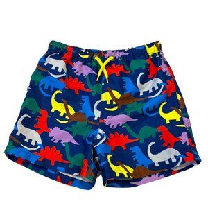 Baby Mini Boden Dinosaur Print Swim Trunks Shorts Boys 3-4Y